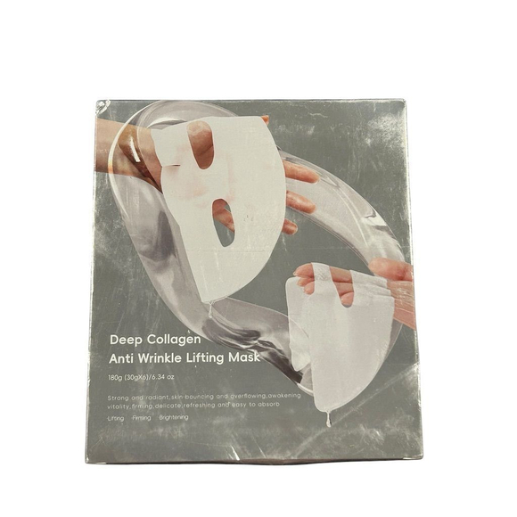 Deep Collagen Anti Wrinkle Lifting Face 9 Masks Anti-Aging NEW Sealed - Picture 7 of 11